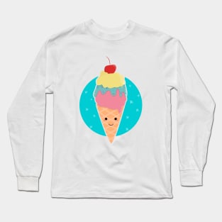 cute ice cream cone Long Sleeve T-Shirt